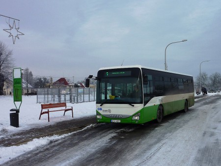 Řepiště, u kříže, leden 2015